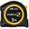 Produktbild: Stabila Taschenbandmaß BM 100, 3 m, Maßband mit metrischer Skala, bruchsicheres