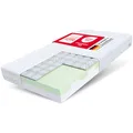 Produktbild: FDM Matratze 80x160 cm Härtegrad H3 Höhe 16 cm Kindermatratze Schaumstoffmatratze HR-Schaum Polyurethan-Schaum Buchweizen 7 Komfortzonen mit Hypoallergenem Waschbarem Premium-Bezug Oeko-Tex Paulo