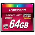 Produktbild: Transcend Ultra-Speed 64GB 800x CompactFlash MLC Speicherkarte TS64GCF800