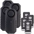 Produktbild: VisorTech 4er-Set Ultrakompakter Anti-Diebstahl-Alarm für Auto & Fahrrad, 113 dB