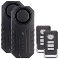 Produktbild: VisorTech 2er-Set Ultrakompakter Anti-Diebstahl-Alarm für Auto & Fahrrad, 113 dB