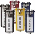 Produktbild: 6 x Durable Schlüsselanhänger Schlüsselschilder Key Clip 1957, farbig sortiert