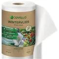 Produktbild: Covello Wintervlies für Pflanzen – Frostschutz 50g/m² – 150m x 1,6m = 240m²– Gartenvlies Winterschutz für Kübelpflanzen – Reißfest & UV-stabil – Winterschutzvlies Pflanzen außen Frostschutzvlies