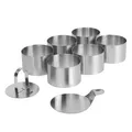 Produktbild: STONELINE Dessertringe Speiseringe Set 8 cm Rund 8-teilig Edelstahl