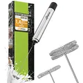 Produktbild: Liebfeld Milchaufschäumer Elektrisch - Stab Milchschäumer mit Einzel- u. Doppel-Spiralbesen - Edelstahl Milchaufschäumer Stab, Frappe Mixer, Milk Frother für Kaffee, Latte, Smoothies