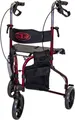 Produktbild: Antar Premium Rollator, 3 Räder, faltbar, Sitz und Rückengurt