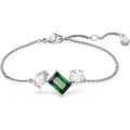 Produktbild: Swarovski-MESMERA:ARMBAND GREEN WHITE/RHS M 5668360 weiss 15,5-19,5 cm