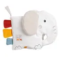 Produktbild: Fehn Soft Bilderbuch Elefant – Fühlbuch mit Bio Baumwolle Stoff mit Tier Motiven - Stoffbuch Spielzeug zum Aufhängen für Kinderwagen und Babyschale – Knisterbuch für Babys und Kinder ab 0 Monaten