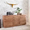 Produktbild: FineBuy Sideboard Akazie 160 cm Massivholz Anrichte Landhaus Kommode Schrank Baumkante