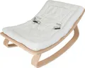 Produktbild: Babywippe Holz natur mit 5 cm starker, abnehmbarer Baumwollauflage