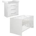 Produktbild: Roba Babyzimmer-Set, Weiß, Holzwerkstoff, 76x80x142 cm, Babymöbel, Babyzimmer-Sets