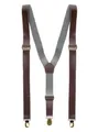 Produktbild: Widdmann Hosenträger Hosenträger Lederoptik Mit Metall-Clips und Schnallen zur variablen Größenanpassung