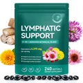 Produktbild: Lymphdrainage Kapseln, 240 Softgels, Lymphdrainage Lymphatic Drainage Supplement 4275mg, 21-in-1- Kräutermischung, No Gluten, für das Gleichgewicht des Lymphsystems