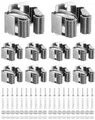 Produktbild: QWORK® 10 Stück Besenhalterung, Edelstahl Gerätehalter, Gartengeräte Aufhängung, für Badezimmer, Küche, Büro, Schrank, Garten, Garage