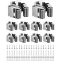 Produktbild: Besenhalterung Edelstahl, 10 Stück, Wandmontage, langlebig, vielseitig