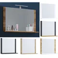 Produktbild: VCM Badspiegel rahmenlos Wandspiegel schlankes Design Maße ca. H. 55 x B. 60 x T. 17 cm Wandspiegel - Lendas