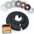 Produktbild: FUX 6 Stück Einzel Heizungsrohr Rosette, verschiedene Größen, Rohrabdeckung, Abdeckrosetten, Heizung, Verkleidung, Heizkörper Rosetten, Polypropylen in Sonderfarben (22mm, Anthrazitgrau RAL 7016)