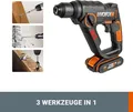 Produktbild: WORX WX390.9 Bohrhammer SDS-plus 20V Bohrmaschine - Ohne Akku & Ladegerät