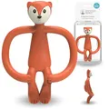 Produktbild: Matchstick Monkey Beißring Tiermotiv - Baby Zahnungshilfe - weiche Noppen massieren wundes Zahnfleisch - Silikon - BPA-frei - Greifling für Zahnen ab 3 Monaten - Fudge Fuchs