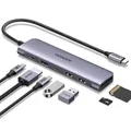 Produktbild: UGREEN Revodok 1071 USB C Hub 5Gbps, 4K HDMI, PD100W, USB 3.0 Datenports, SD/TF Kartenleser Multiport Adapter Kompatibel mit iPhone 17/16, MacBook, iPad, Surface Laptop, Galaxy S24, Steam Deck usw.