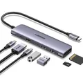 Produktbild: UGREEN Revodok 1071 USB C Hub 5Gbps, 4K HDMI, PD100W, USB 3.0 Datenports, SD/TF