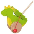 Produktbild: goki Schiebetier Drache Jakomo aus Holz mit Schiebestab Länge ca. 59cm 54998 NEU