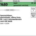 Produktbild: 001480001040100000 Spannschloss DIN 1480 offen m.2Anschweißenden SP-AE M 10 Sta