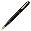 Produktbild: Pelikan Füllhalter Classic 200, Schwarz, Feder EF (extra-fein), hochwertiger Kolbenfüller im Geschenk-Etui, 822893