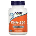 Produktbild: Now Foods DHA 250mg EPA 100mg Fischölkonzentrat Fischöl Omega-3 - 120 Kapseln