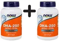 Produktbild: 2 x NOW Foods DHA-250, 250 DHA / 100 EPA - 120 softgels (133,29 EUR/kg)
