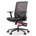 Produktbild: Yaasa Chair Lite Bürostuhl Ergonomisch Schwarz – Schreibtischstuhl mit Lordosenstütze & 1D-Armlehnen – Drehstuhl mit stufenlos einstellbarem Rückenlehnen-Widerstand – Home Office & Büro – 120kg