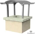 Produktbild: Edelstahl Schornsteinabdeckung Regenhaube Kaminhaube Kaminabdeckung ALLE GRÖßEN KÖNIGSPROD Napoleon, 400 x 400 mm