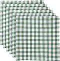 Produktbild: REDBEST Servietten, Stoffserviette 6er- Pack Landhaus karo Nashville grün Größe 50x50 cm - strapazierstark, langlebig, glattes Gewebe, mit Kuvertsaum (weitere Farben)