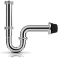 Produktbild: Edelstahl Siphon Waschbecken Geruchsverschluss Rohrsyphon 32mm