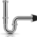 Produktbild: Edelstahl Siphon Waschbecken 1/4 Zoll Abflussgarnitur Geruchsstopp Anschluss