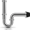 Produktbild: Siphon, Universal Rohr, Edelstahl, Siphon Waschbecken, Geruchverschluss, 1 1/...