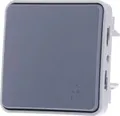 Produktbild: Legrand Plexo55 Modular Wippschalter Universal Aus-/ Wechsel 1-polig Feuchtraum grau 069511