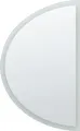 Produktbild: BELIANI LED-Spiegel zum Aufhängen ø 80 cm Halbrund Modern Badezimmer Schlafzimmer Wandmontage