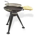 Produktbild: Dema Rundgrill Nevada 55 cm, Holzkohle Standgrill mit Edelstahl-Drehrost, Outdoor Grill, BBQ Grill, robust & hitzebeständig, einfach zu reinigen, ideal für Garten, Terrasse, Camping 17561-SP
