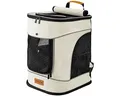 Produktbild: Cadoca Tiertransporttasche, bis 12 kg Rucksack 31x30x41cm Haustier Katze Hund Rucksack Beige