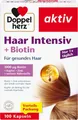 Produktbild: Doppelherz Haar Intensiv + Biotin - Biotin und Zink als Beitrag zum Erhalt normaler Haare - 100 Kapseln