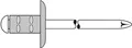 Produktbild: GESIPA Blindniet PolyGrip® Nietschaft d x l 4,8 x 10 mm K16 - 1433852