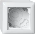 Produktbild: GIRA 106103 AP-Gehäuse 1fach komplett mit Abdeckrahmen Standard 55 reinweiß glän