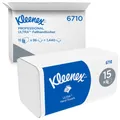 Produktbild: Kimberly Clark Professional Kleenex® Ultra™ Handtuchpapier, 3-lagig, 31,5 x 21,5 cm, Weiße Papierhandtücher mit Interfold-Falzung, 1 Karton = 15 Packungen à 96 Tücher = 1440 Tücher 6710