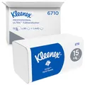 Produktbild: Kleenex Ultra Papierhandtücher mit Interfold Faltung 6710, 3-lagige Papiertücher mit V-Faltung, mit Airflex Technologie und FSC-Papier, 15 Packungen x 96 Handtücher(1.440 Falthandtücher)