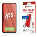 Produktbild: Displex Real Glass, 2D Panzerglas + Handyhülle (1 Stk., Samsung Galaxy A55) (01954)