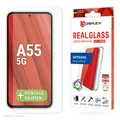 Produktbild: DISPLEX Panzerglas (10H) + Schutzhülle für Samsung Galaxy A55 5G 01954