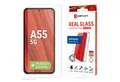 Produktbild: Displex Displayschutzglas Real Glas Screen Protector incl. Case für Samsung Galaxy A55 5G für Samsung Galaxy A55 5G, Displayschutzglas + Case, 1 Stück