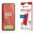 Produktbild: DISPLEX Real Glass + Case Samsung Galaxy A55 5G, 10H,ultra-dünn 1,2 mm, BRANDNEU