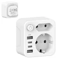 Produktbild: Adapter Japan Reiseadapter Japan Adapter USA ，2 Fach Reiseadapter, Reisesteck...